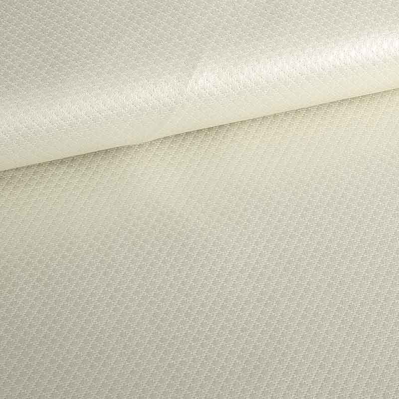 Jacquard mini Raute metallic ecru/silber