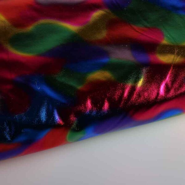 Stretch Lamée Stoff multicolor