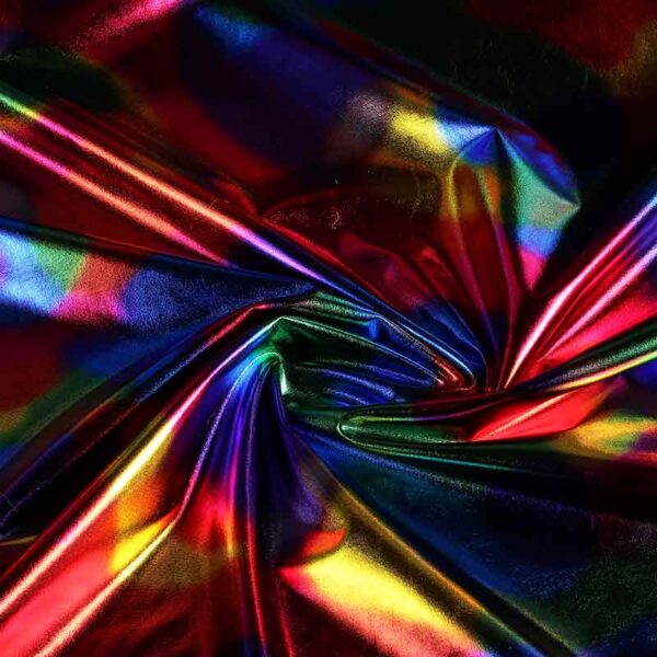 Stretch Lamée Stoff multicolor