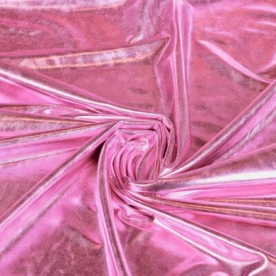 Stretch Lamee Stoff rosa