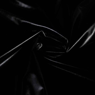 Stretch Lamee Stoff schwarz