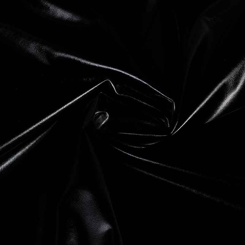 Stretch Lamee Stoff schwarz