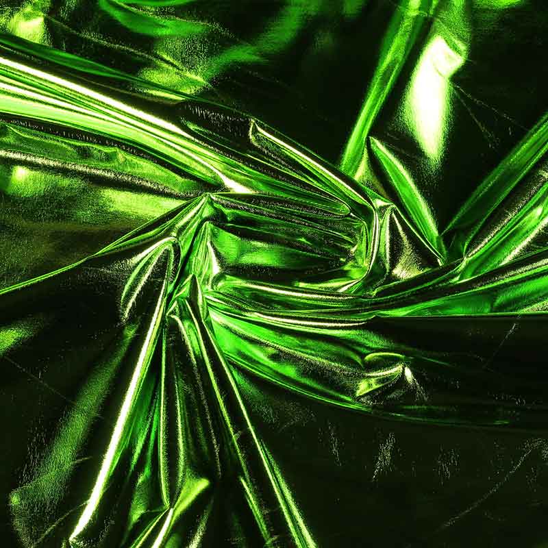 Stretch Lamee Stoff lime
