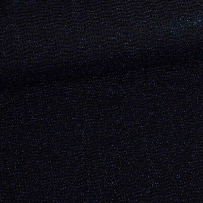 Stretch-Stoff Glitterpunkt kobalt