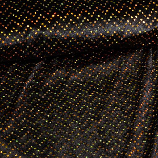 Velours de Panne schwarz gold