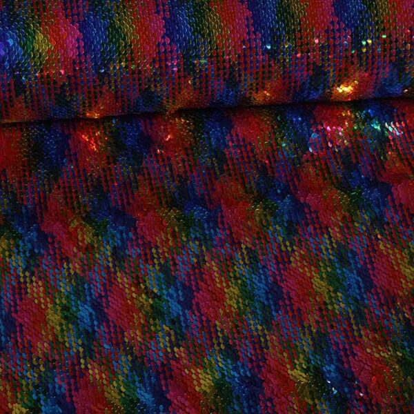 Pailletten-Stoff multicolor