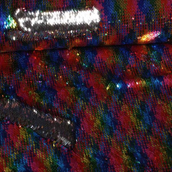 Pailletten-Stoff multicolor