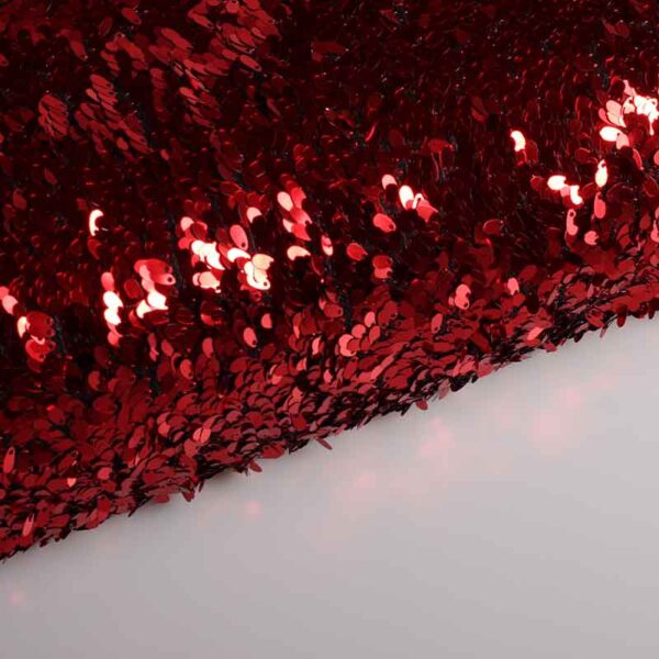 Mesh-Stoff Tropfen rot