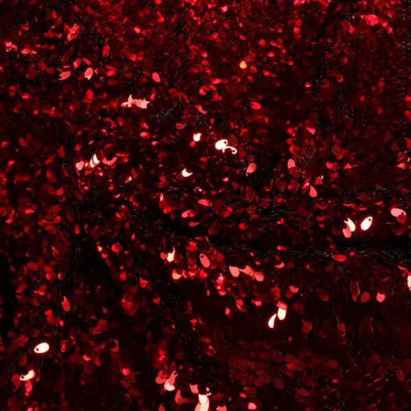 Mesh-Stoff Tropfen rot