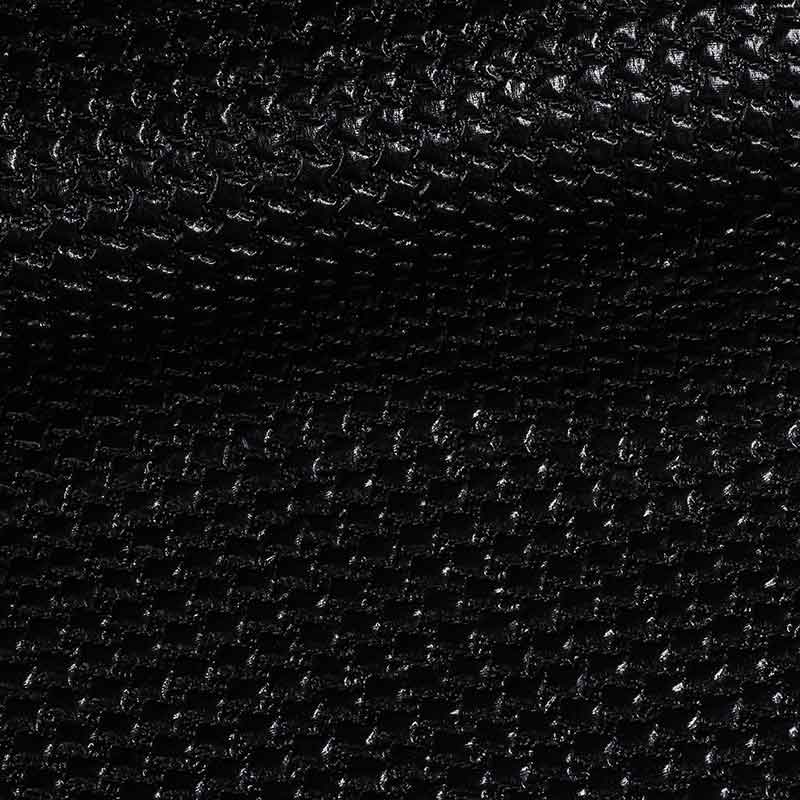 Metallic-Stoff bubble schwarz
