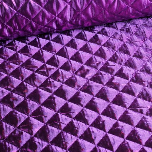 Metallic-Stoff Rauten lila