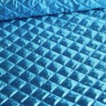 Metallic stof ruit aqua