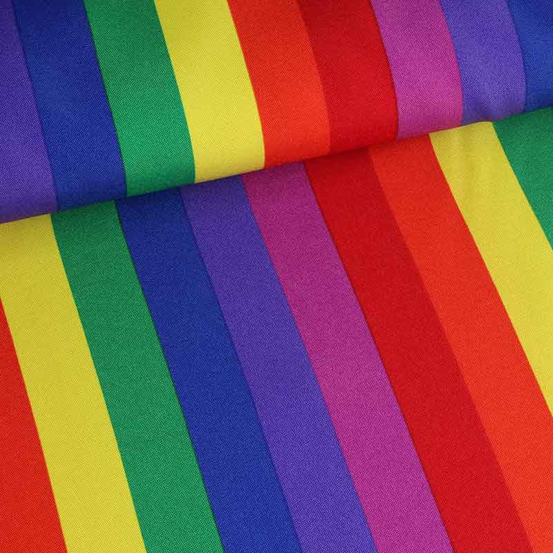 Terlenka-Stoff Streifen multicolor
