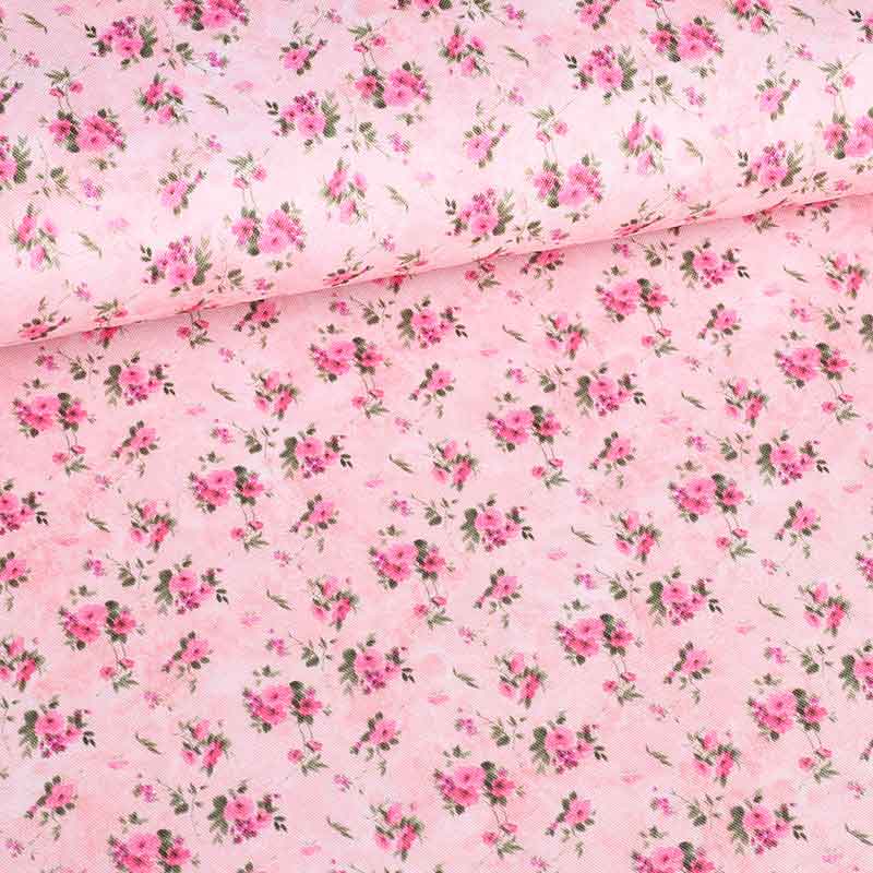 Terlenka Mille Fleur Stoff rosa