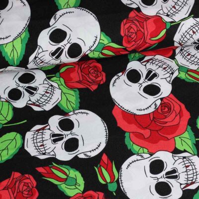 Terlenka-Stoff Skull