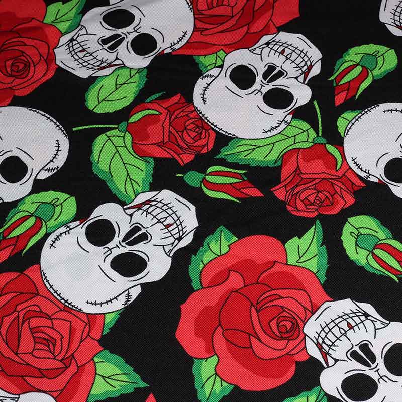 Terlenka-Stoff Skull