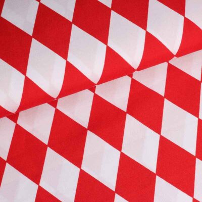 Terlenka-Stoff Harlekin rot