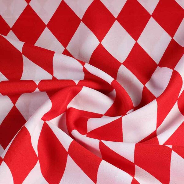 Terlenka-Stoff Harlekin rot