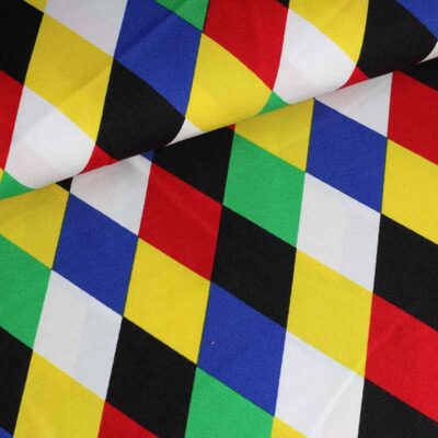 Terlenka-Stoff Harlekin mehrfarbig