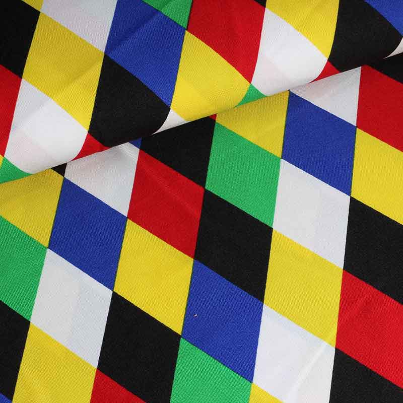 Terlenka-Stoff Harlekin mehrfarbig