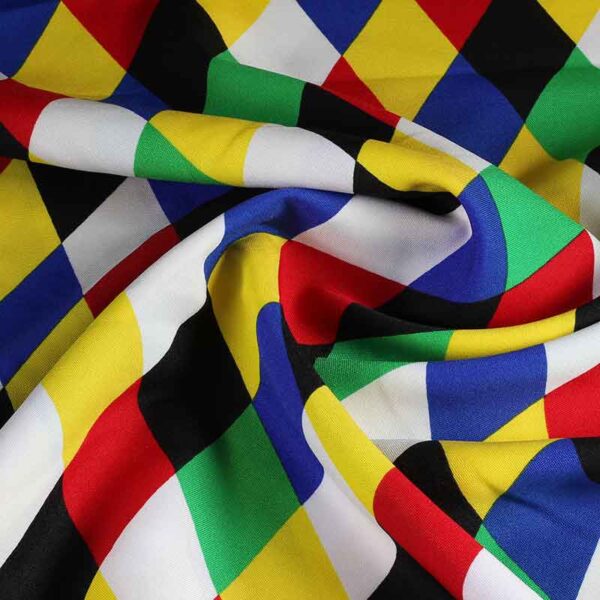 Terlenka-Stoff Harlekin mehrfarbig