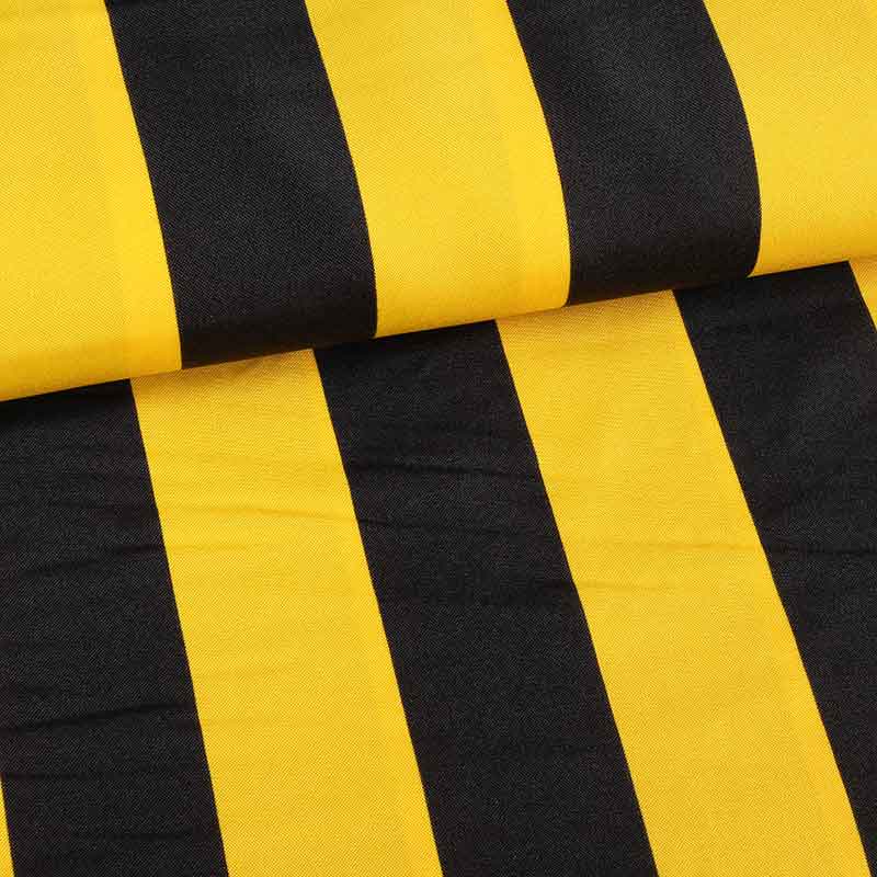 Terlenka-Stoff Streifen gelb-schwarz