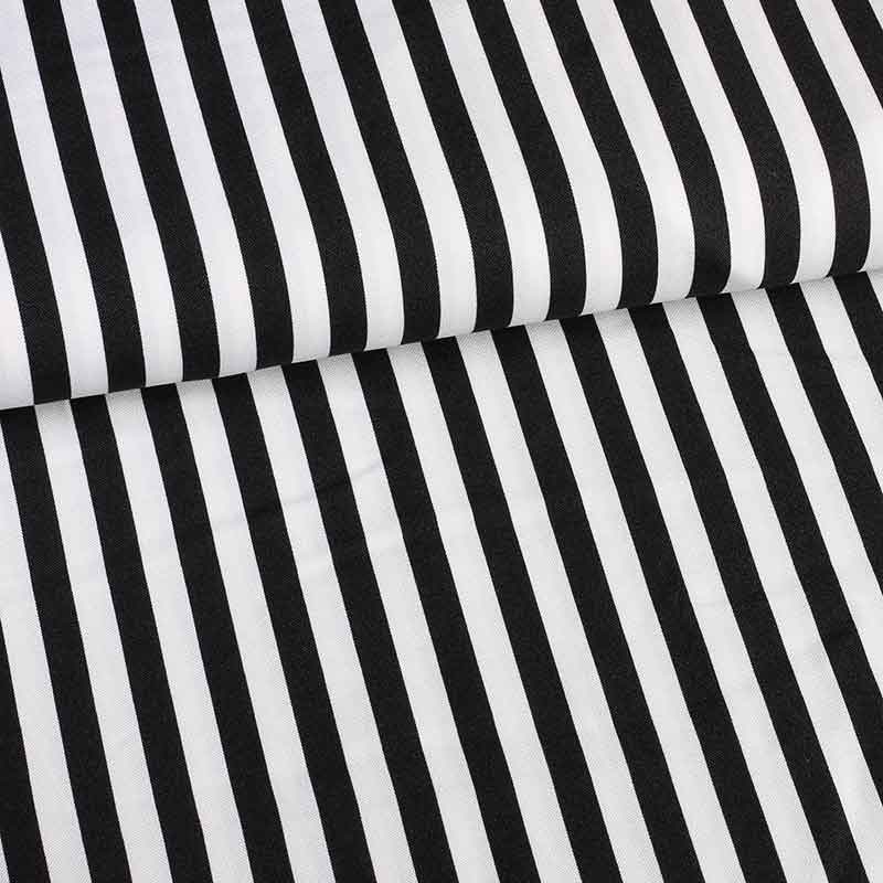 Terlenka Streifen 1 cm schwarz-weiß