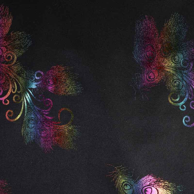 Terlenka-Stoff Pfau multicolor Foil