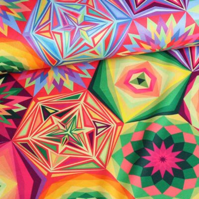 Tricot-Stoff Patchwork digital bedruckt