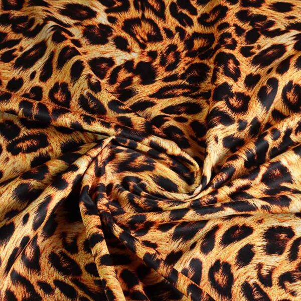 Tricot-Stoff Leopard digitaldruck