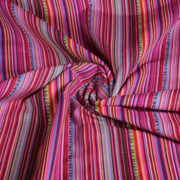 Mexico-Stoff rosa mehrfarbig