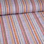 Mexico stof multicolor blauw