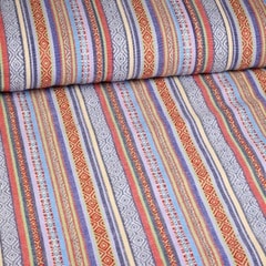 Mexico-Stoff multicolor blau