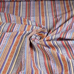 Mexico-Stoff multicolor blau