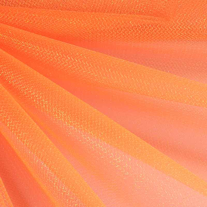 Tüll Zickzack Glitter Orange