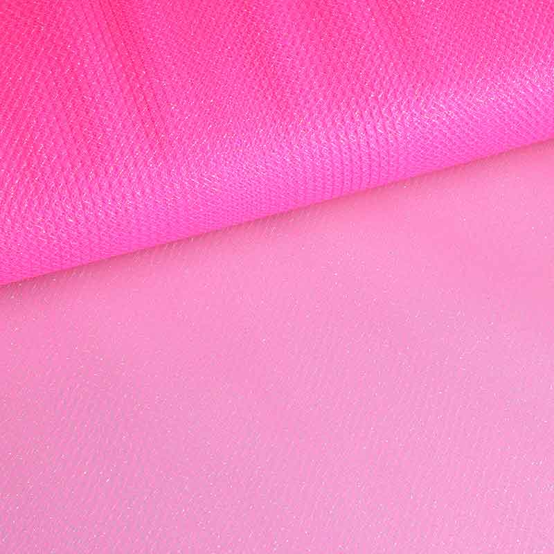 Tüll Zickzack Glitter Neonrosa
