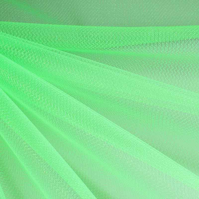 Tüll Zickzack Glitter fluor grün