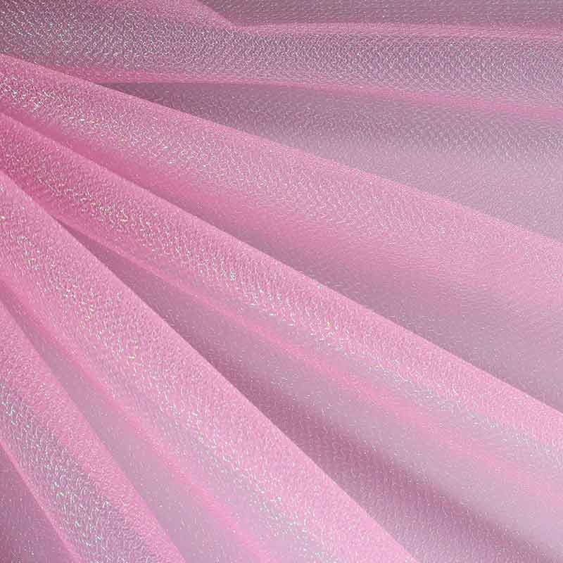Tüll Zickzack Glitter rosa