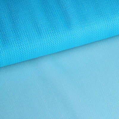 Tüll Zickzack Glitter Aqua