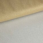 Tule zigzag glitter goud