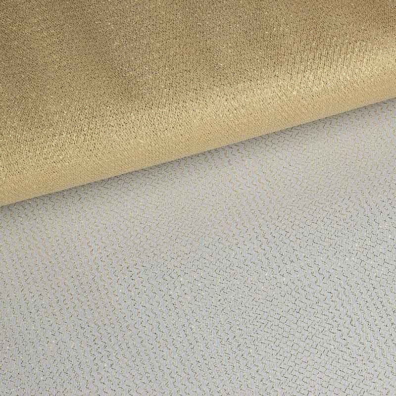 Tüll Zickzack Glitter Gold