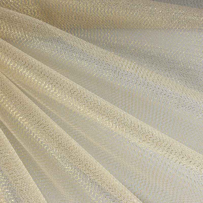 Tüll Zickzack Glitter Gold