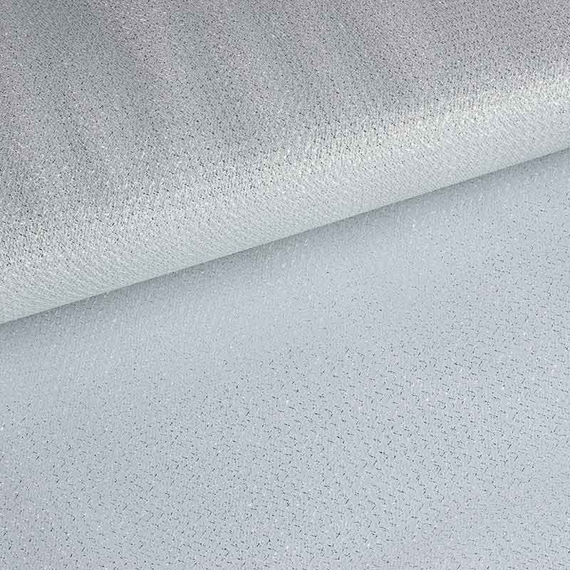 Tüll Zickzack Glitter Silber