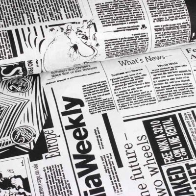 Poplin-Stoff Zeitung