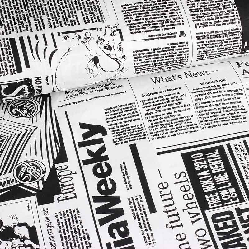 Poplin-Stoff Zeitung