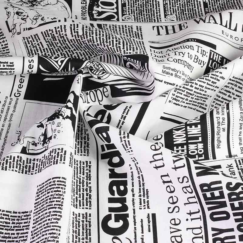 Poplin-Stoff Zeitung