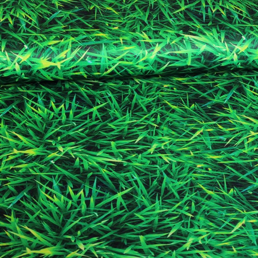 Tricot-Stoff Gras digital bedruckt