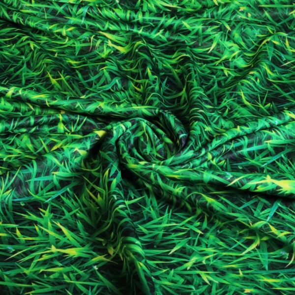 Tricot-Stoff Gras digital bedruckt