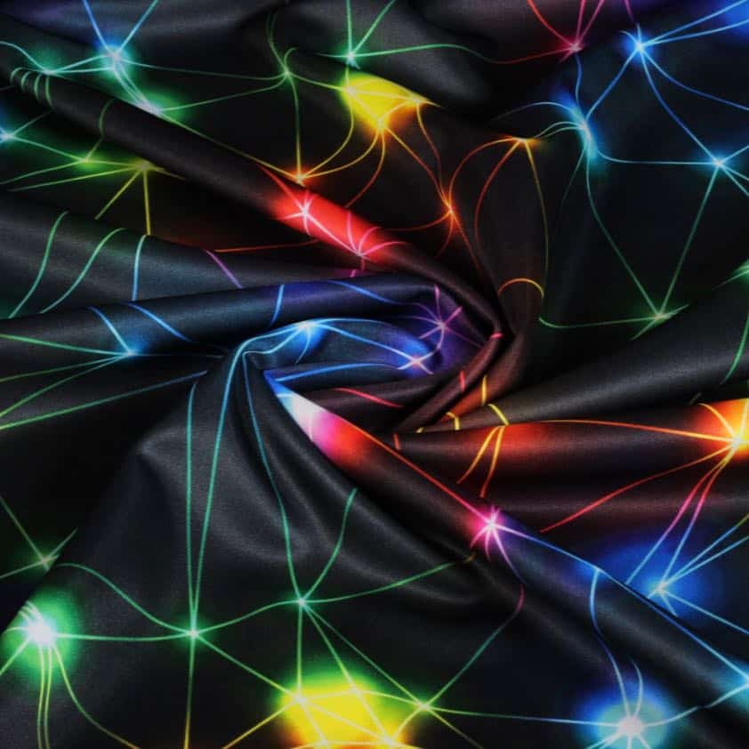 Tricot-Stoff space digital bedruckt