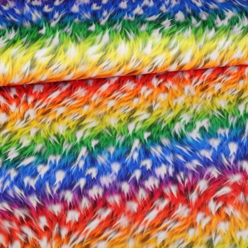 Tricot-Stoff Federn digital bedruckt